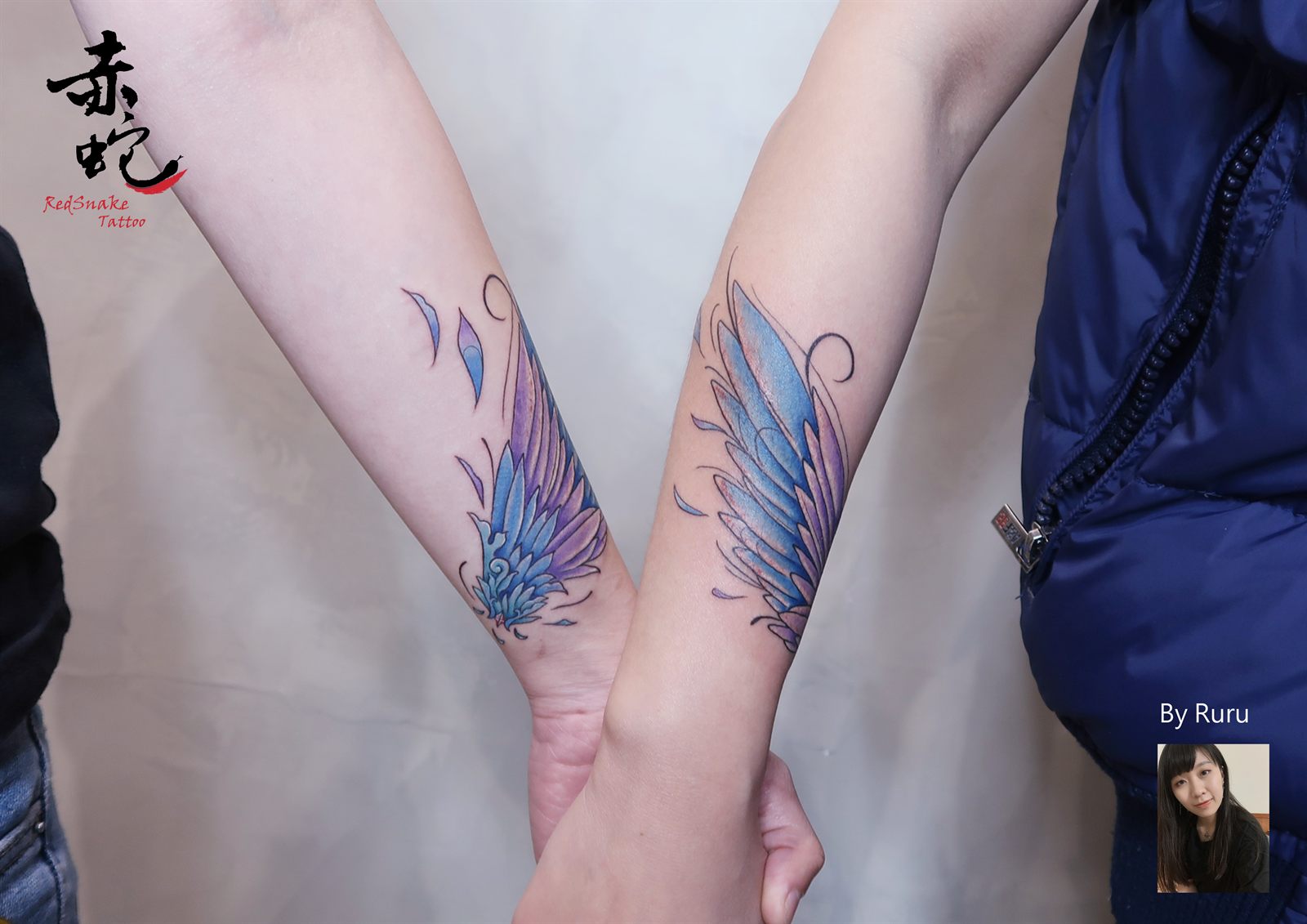 RURU 台中女刺青師 手臂 / 插圖 刺青作品 RedSnake Tattoo