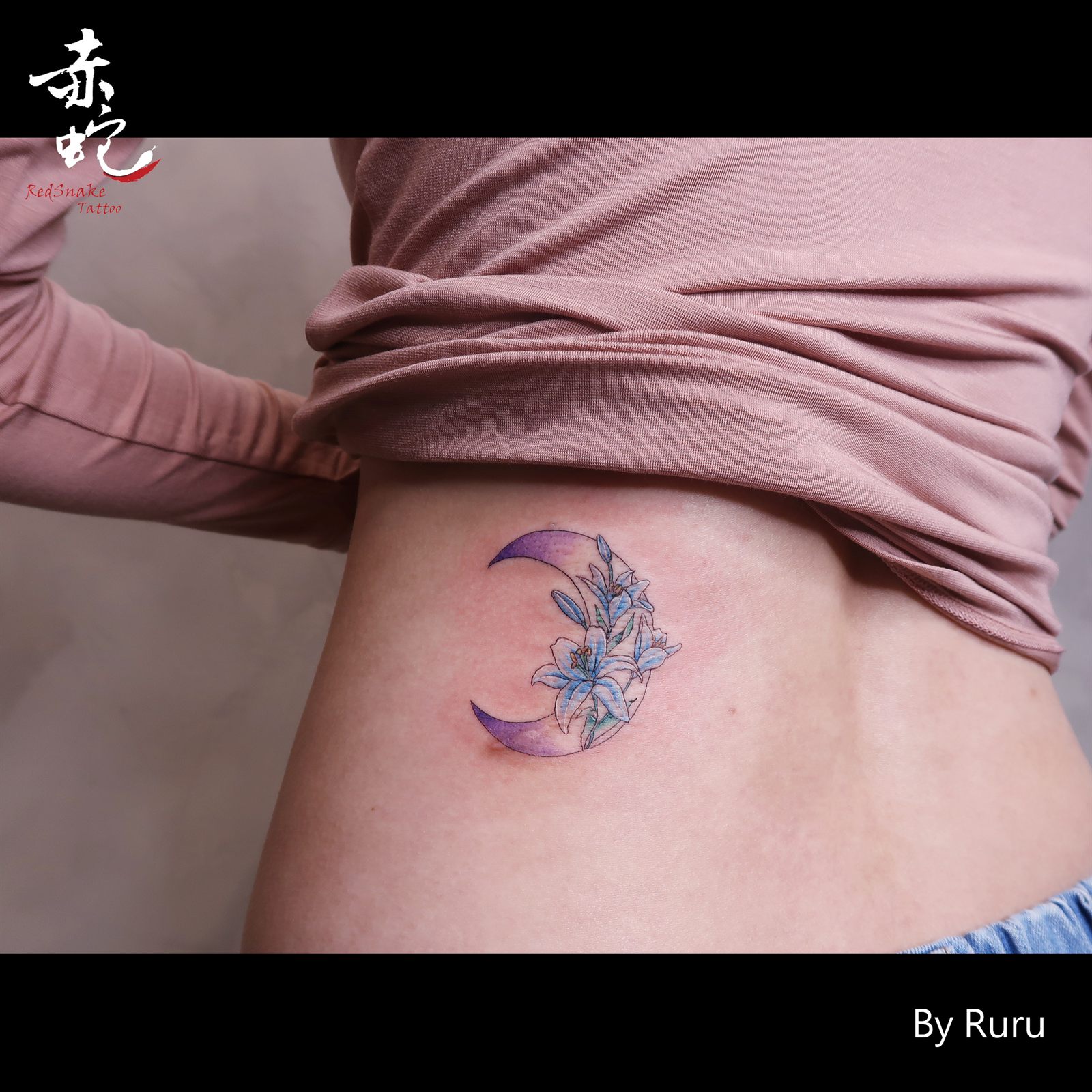 RURU 台中女刺青師 背部 / 插圖 刺青作品 RedSnake Tattoo