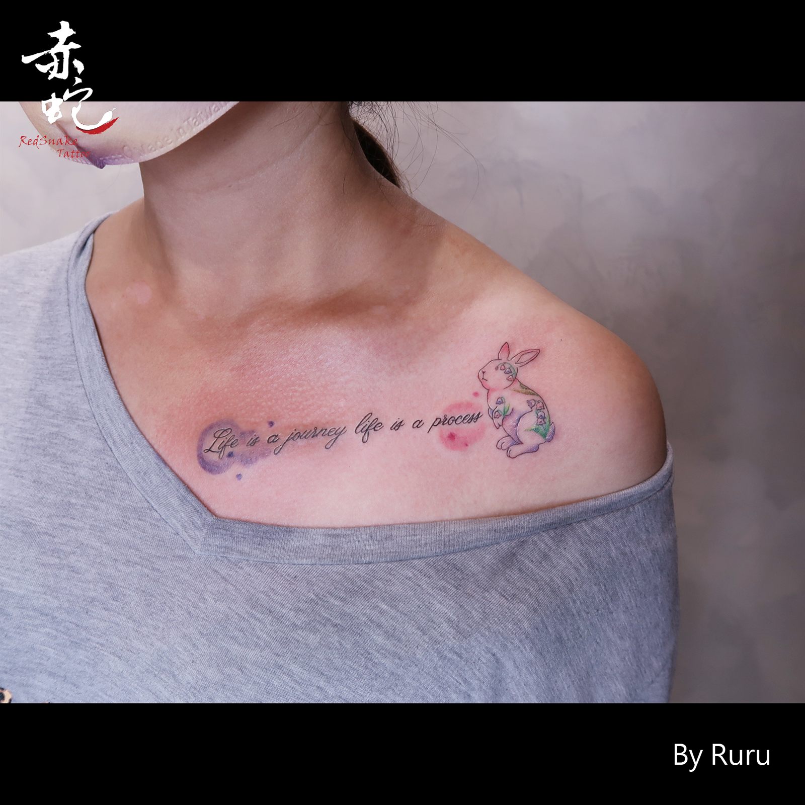 RURU 台中女刺青師 插圖 / 文字 刺青作品 RedSnake Tattoo