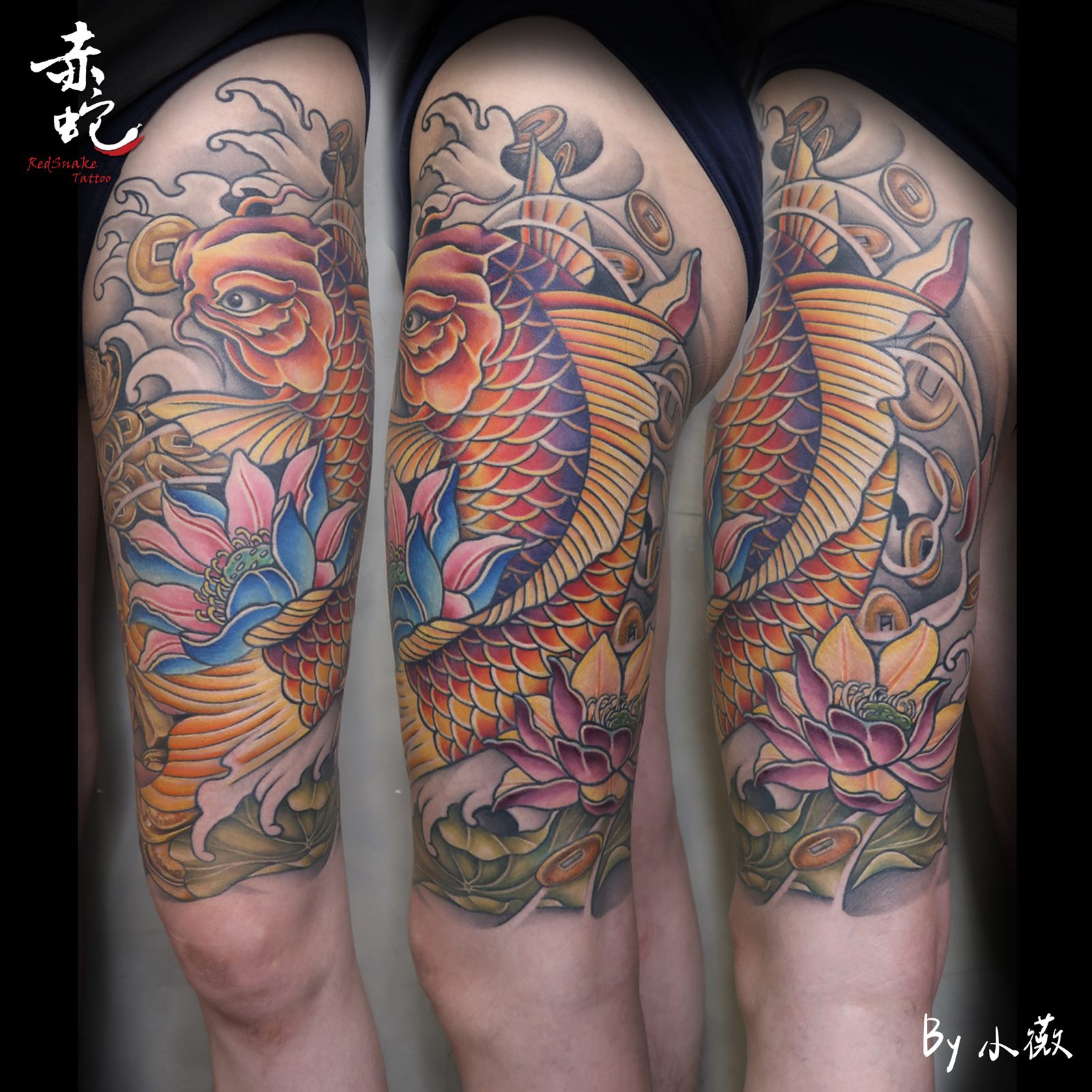 小薇 台中女刺青師 (1) 刺青作品 RedSnake Tattoo