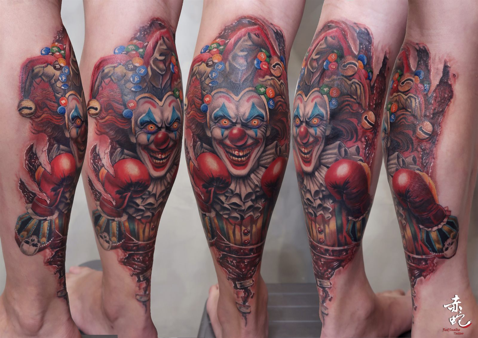 小YU 台中女刺青師 寫實 / 肖像 / 彩色 刺青作品 RedSnake Tattoo
